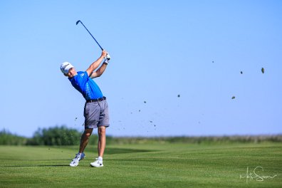 Markus Varjun 4. raja lähenemislöök Eesti meistrivõistlustel. Estonian Golf & Country Club.